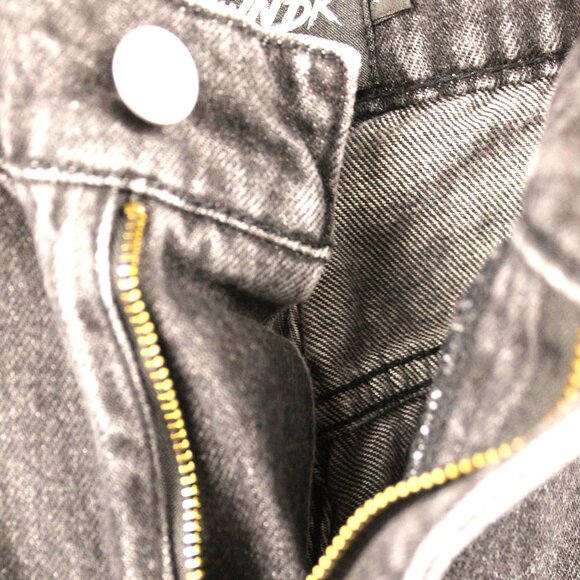 8THWNDR WASHED BLACK SK8R JEANS HIP HOP EMBROIDERED POCKETS BAGGY GRUNGE SIZE 32 - Picture 9 of 10